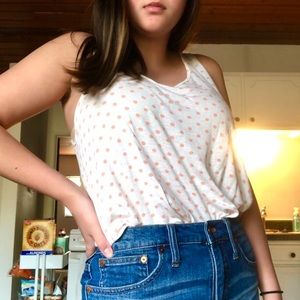 White Polka Dot Tank